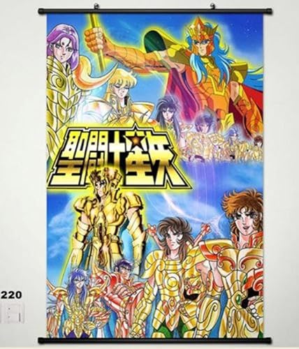 Anime family Saint Seiya Saint Cloth Myth Géminis Saga Decoración del hogar Póster Pergamino de pared Janpa 220