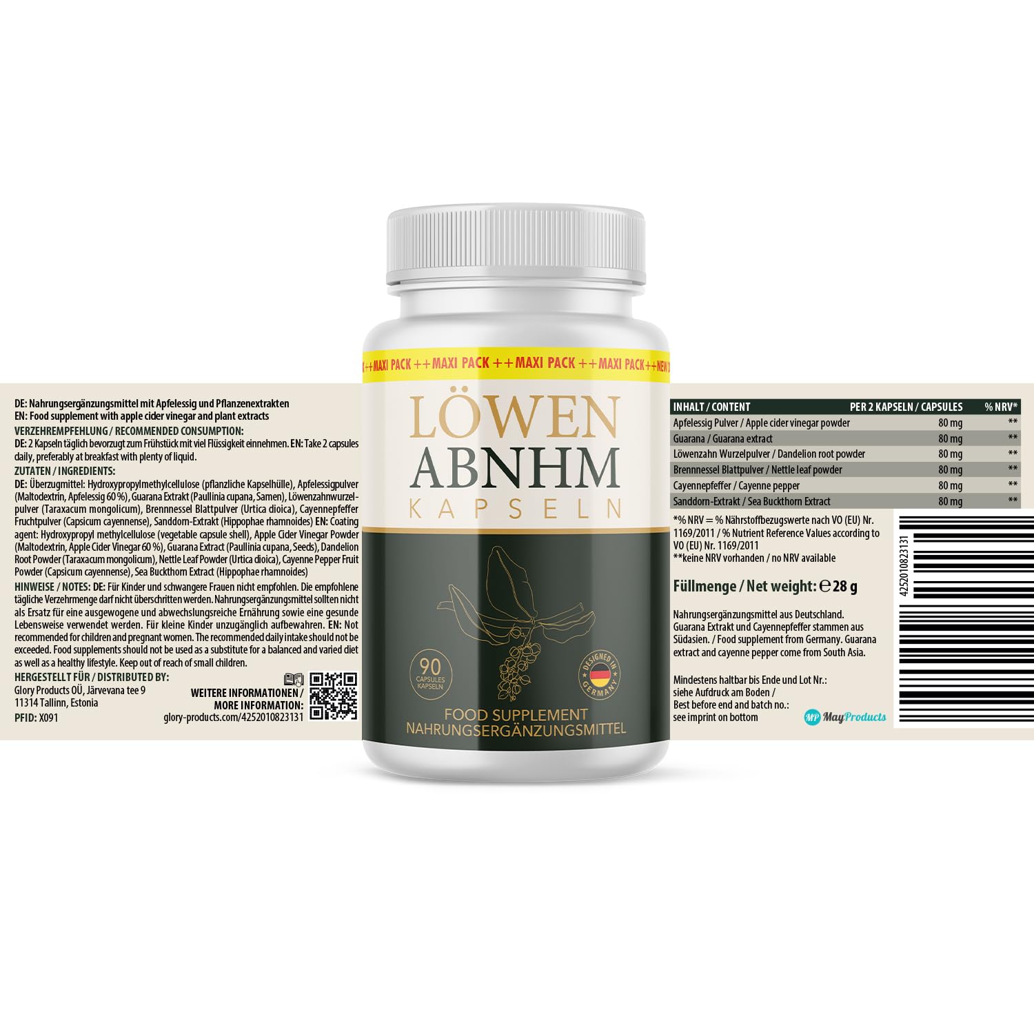 Löwen ABNHM Kapseln | Durchdachte Zusammensetzung |90 Kapseln pro Packung