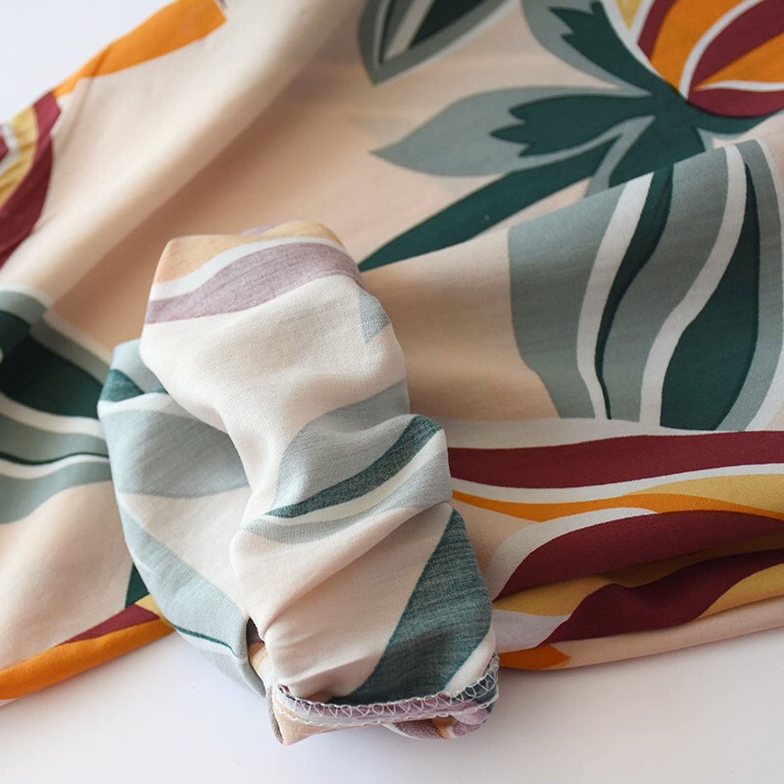 Conjuntos de Pijama para Mujer, algodón Satinado, Fino, Fresco y Suave, Pantalones Holgados con Mosquitos para Mujer, Ropa de casa con Bolsillo Lateral Holgado, Pantalones cómodos informa