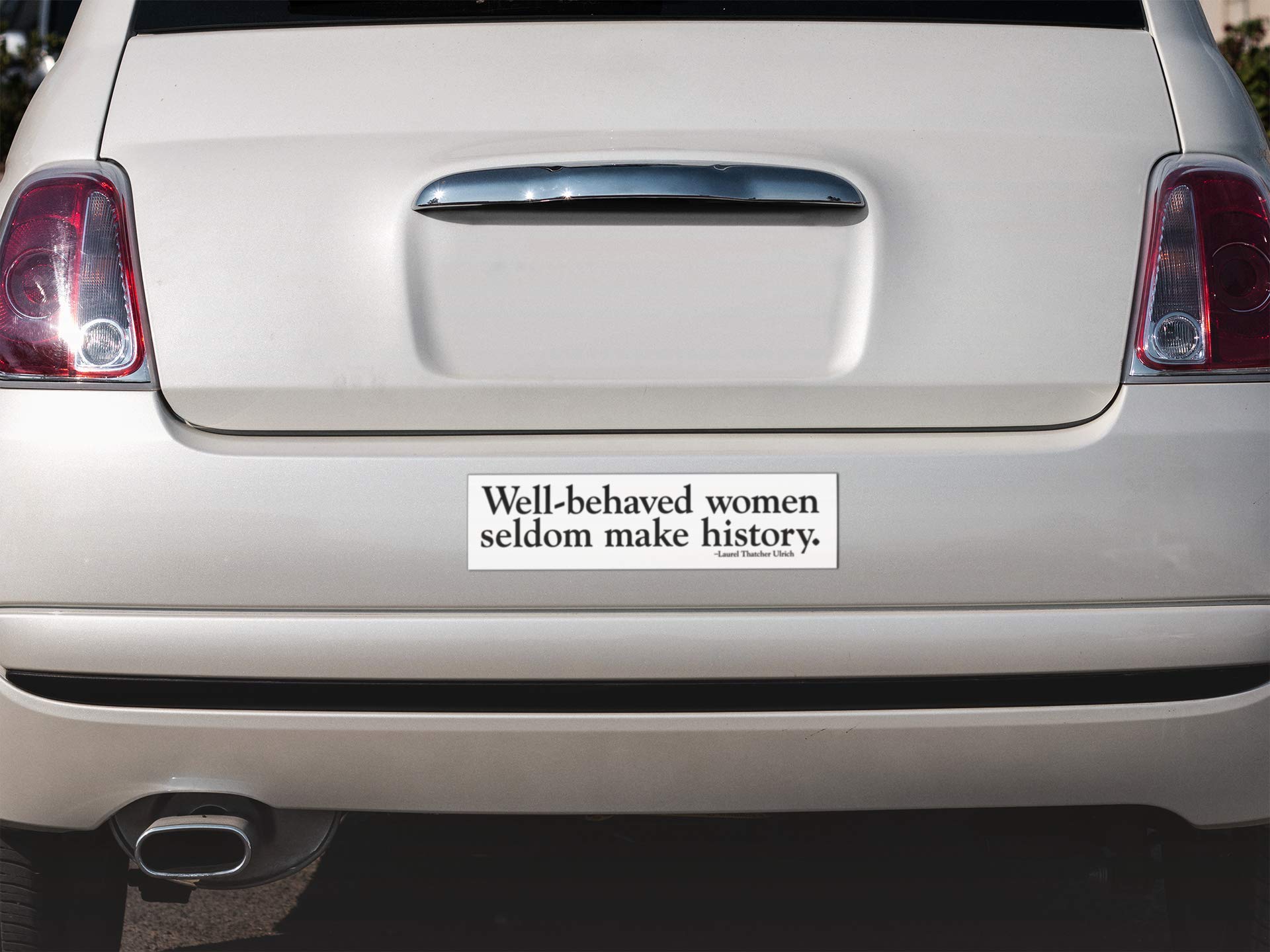 Northern Sun Well-Behaved Women Seldom Make History Feminist Inspirational Empowerment Quote Large Bumper Sticker Car Window Decal 11.5-by-3 Inches