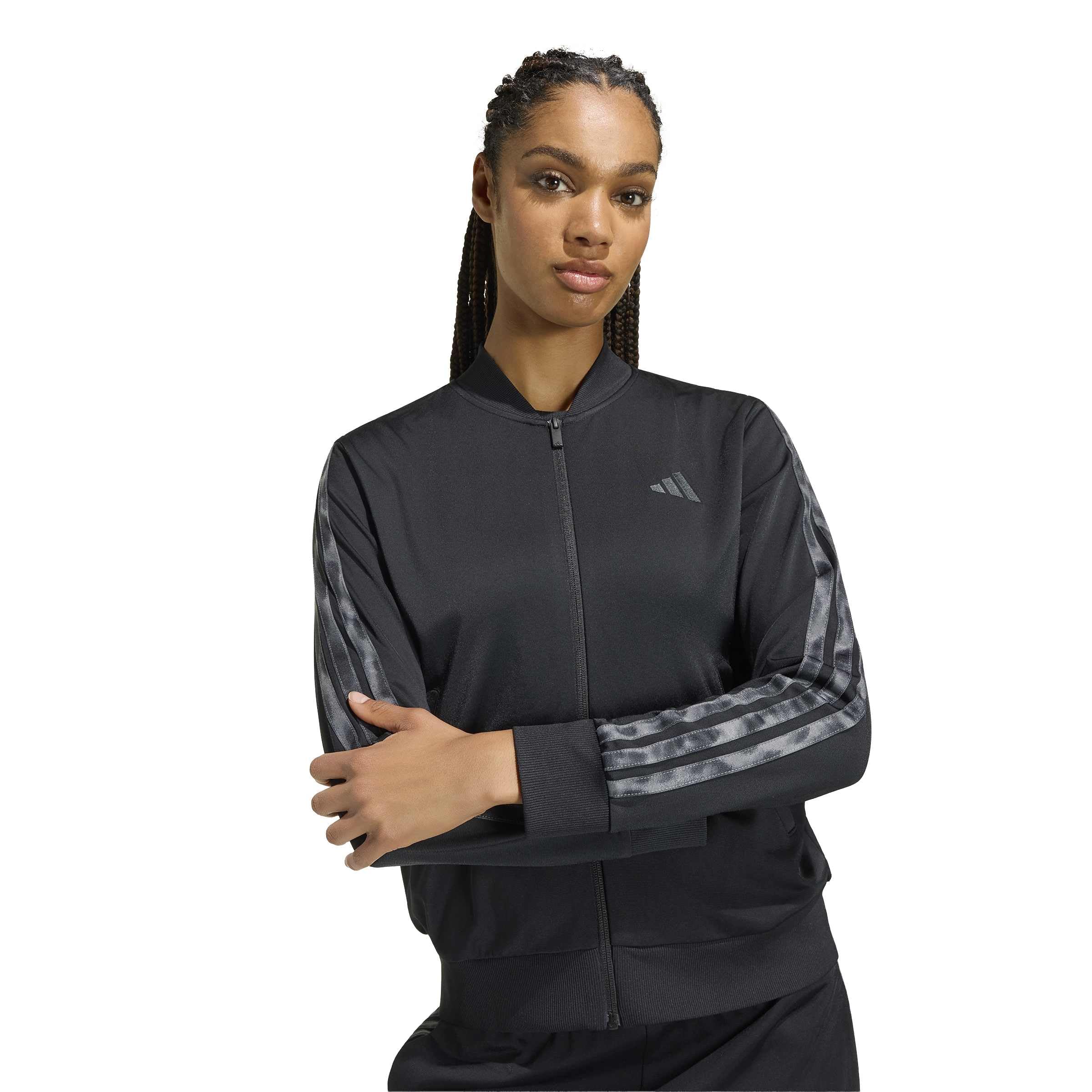 adidas Damen 3-stripes Leopard Print Tracksuit Trainingsanzug (1er Pack)