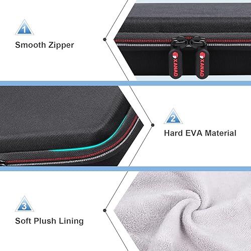 Miniatura 5 de XANAD Estuche rígido para Logitech MX KeysMX Keys Advanced MIC teclado iluminado inalámbrico - Bolsa de almacenamiento de transporte