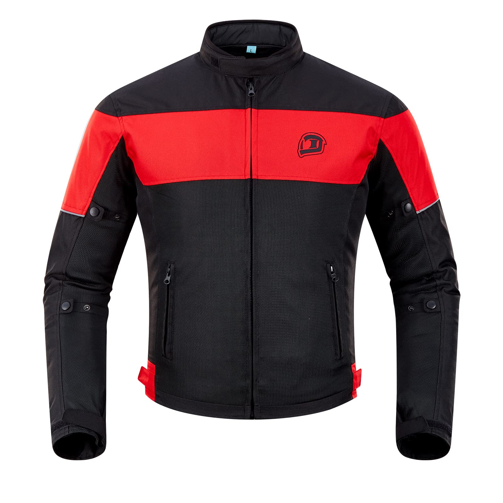 BORLENI Blouson Moto Été Homme en maille Respirant Homologué CE Protections Amovibles aux Coudes et Épaules Niveau 2 Certifié