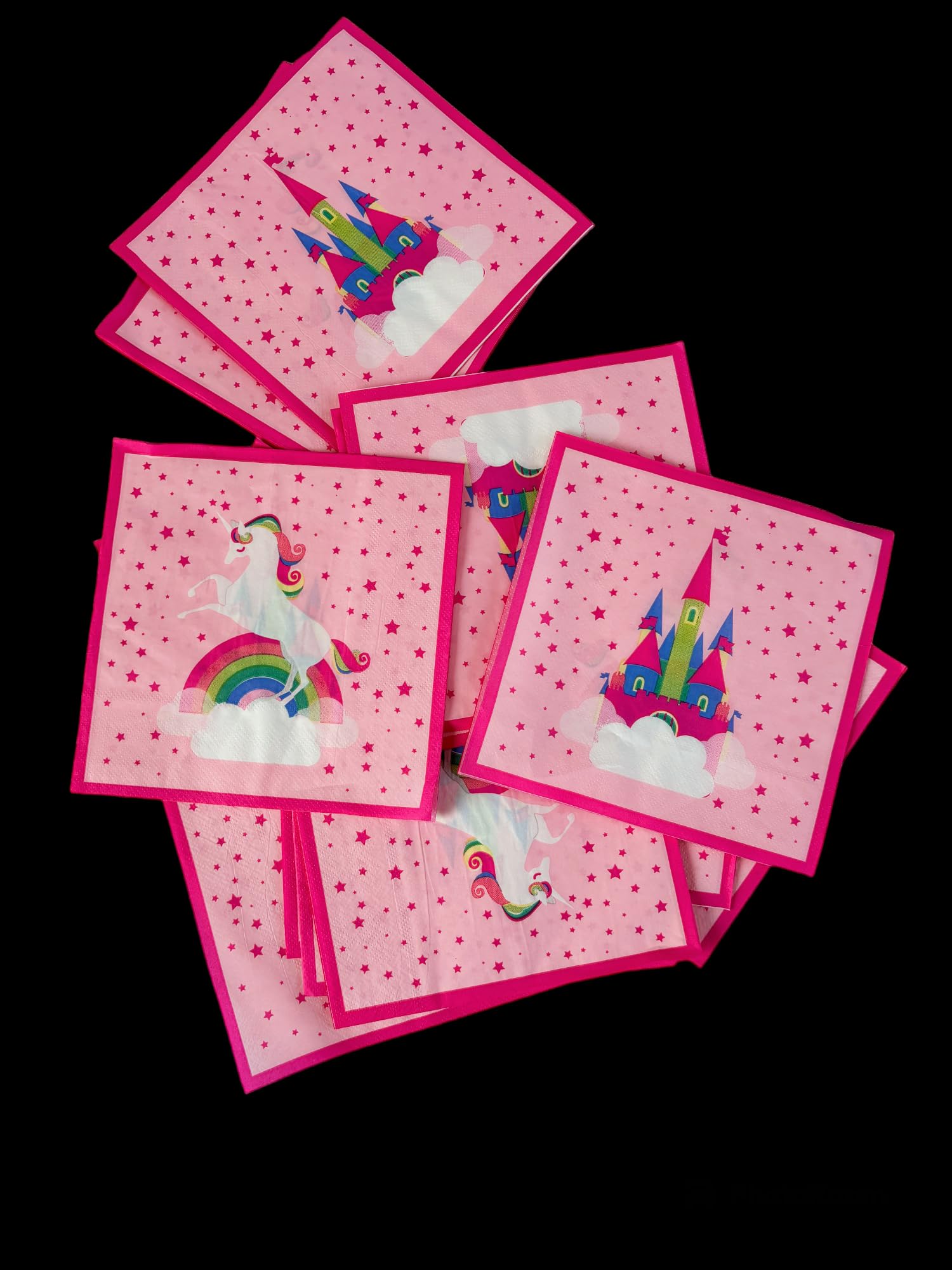 PartyMane Unicorn Theme Tissue Paper/Unicorn Napkin/Happy Birthday Theme Party Supplies 20pcs 1