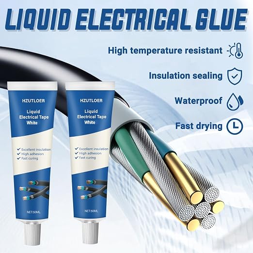 Cinta aislante líquida eléctrica 100 ml 2 piezas blanca miniatura 3