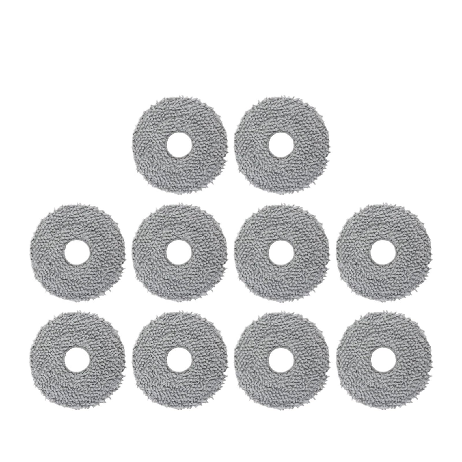 HIZON Robot Vacuum Cleaner Spare Parts Mop Cloth Pad，Compatible For Xiaomi，S10+ / S10 Plus / S20 Plus(Mop-10PCS)