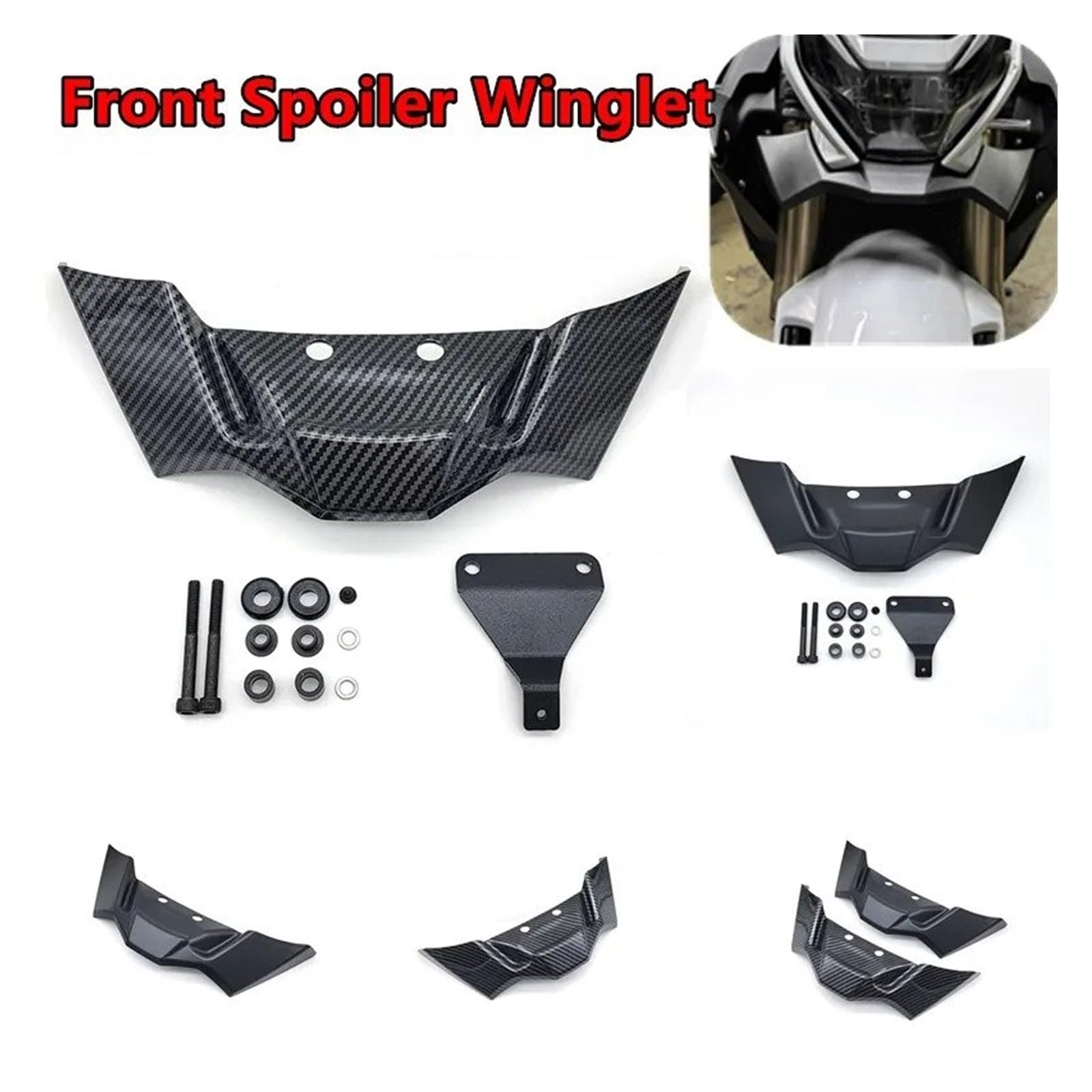 spoiler motocicletta Per BMW S1000R M1000R F900R 2021 2022 2023 2024 2025 Accessori per moto Spoiler anteriore Alette Carenatura ala(B)