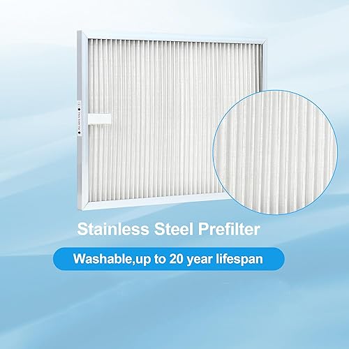 Miniatura 2 de Juego de filtros de repuesto compatibles con Nuwave OxyPure Modelos 47001, 47002, 47003, 47004 Purificador de aire con 1 prefiltro SS, 1 filtro de