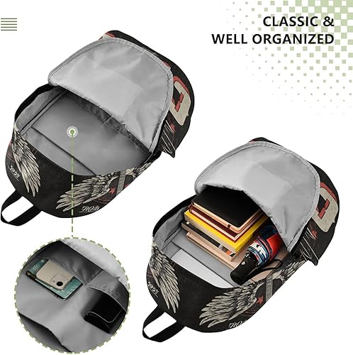 Miniatura 4 de Retro Cool Guitar Travel Backpack For Men Sleek Travel Backpack Carry On Flight Approved 15 Inch Laptop Bag for Travel Business Casual or College