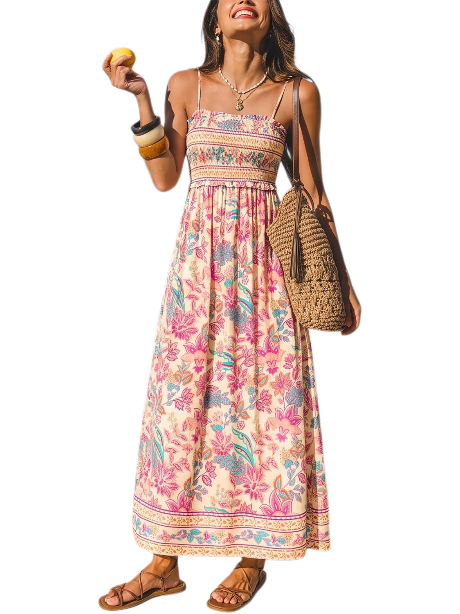 Women Maxi Summer Dress 2026 Floral Flowy Sundress