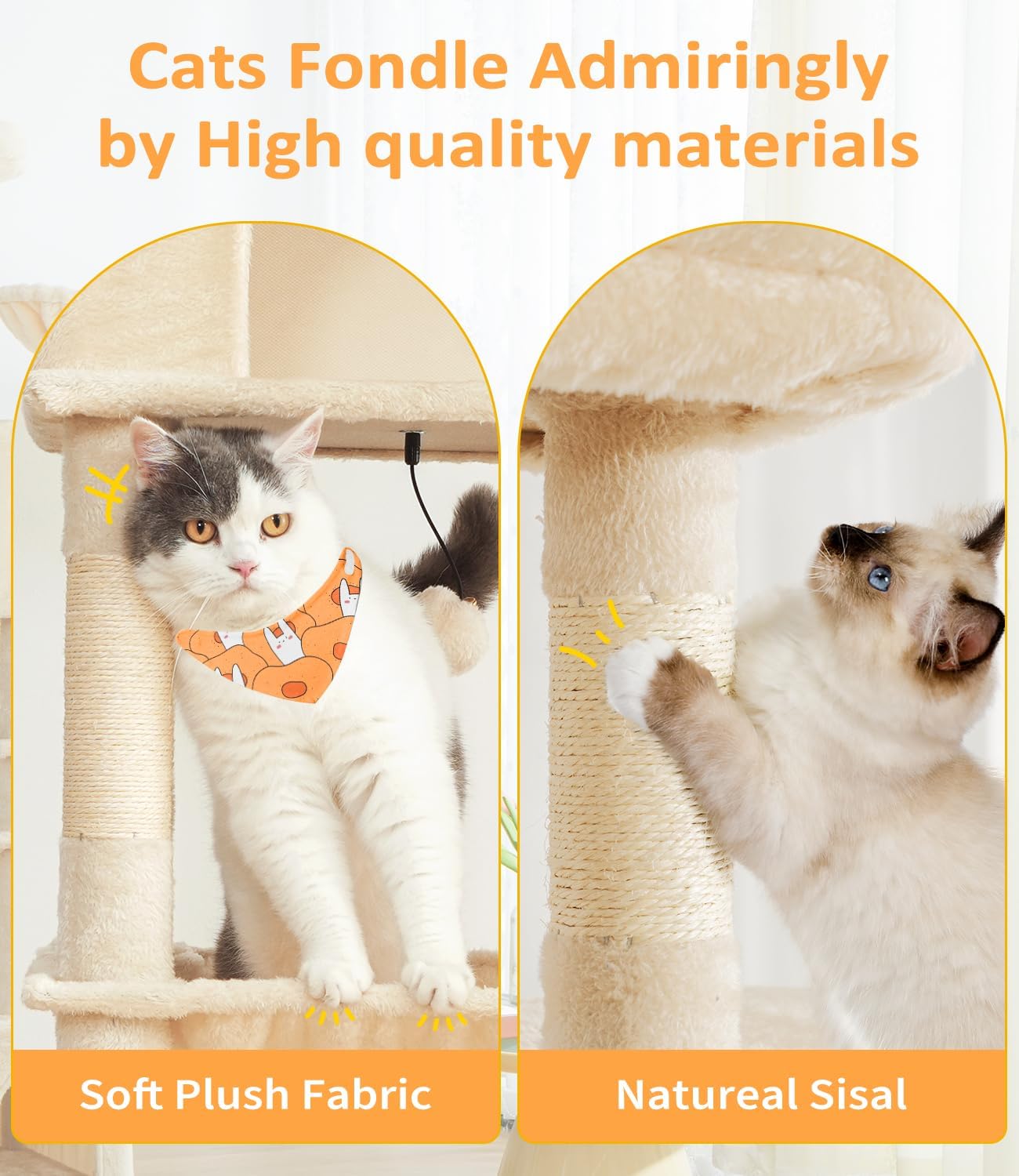 Cat Tree Lar Cat Tower Tree Multi-Level Cat Tower for Indoor Cats