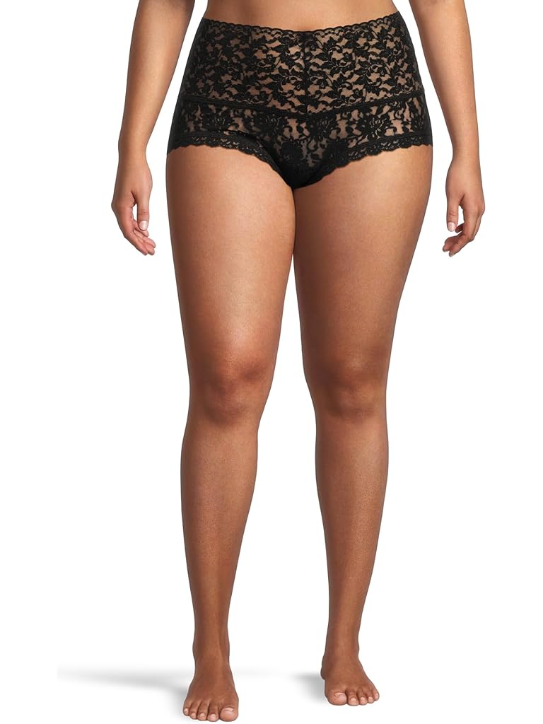 Black Hanky Panky Plus Size Retro Lace Boyshort