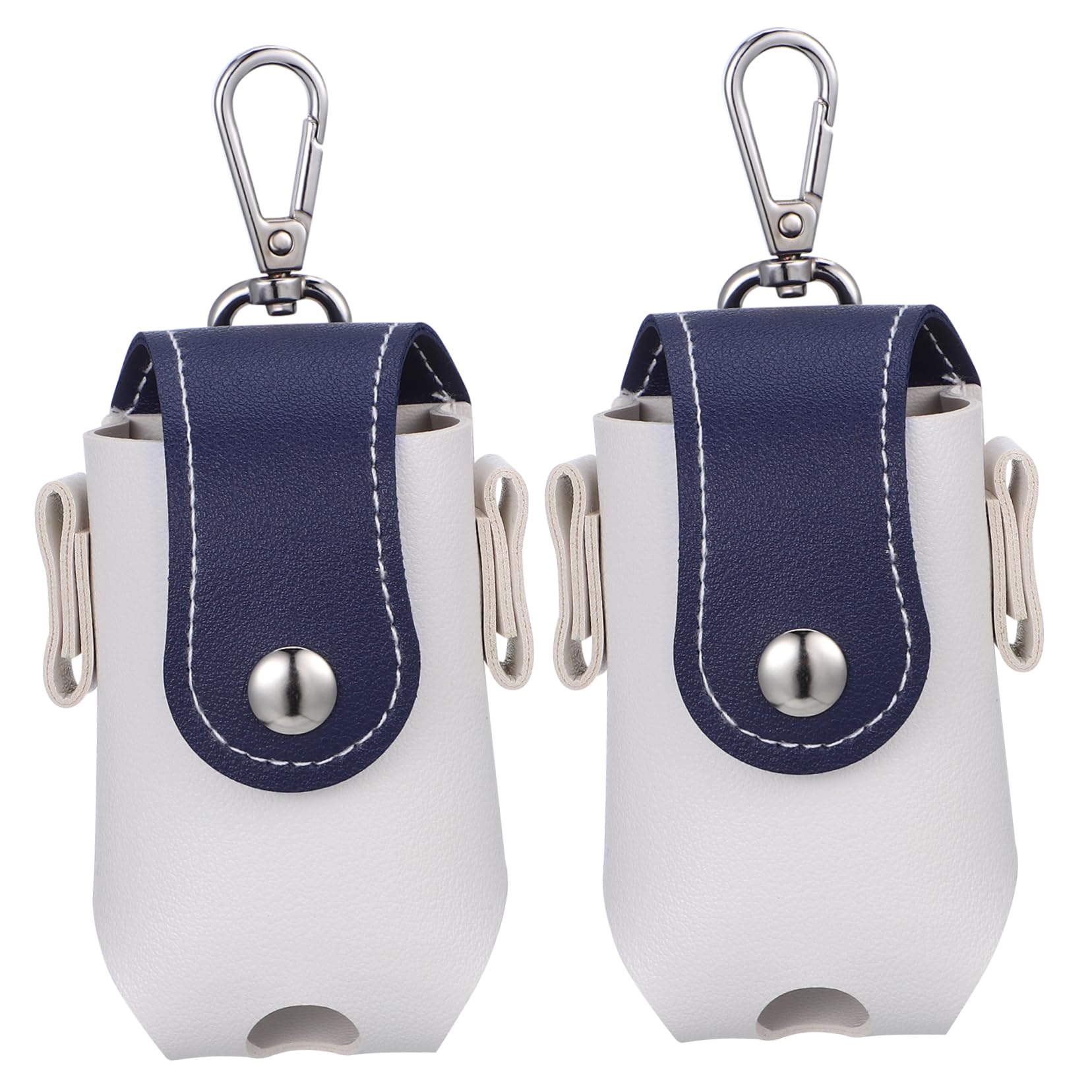 Kisangel 2Pcs Compact Hanging Golf Ball Bag Scratch Pouch for Tees and Balls and Breathable Design for Golfing Accessories