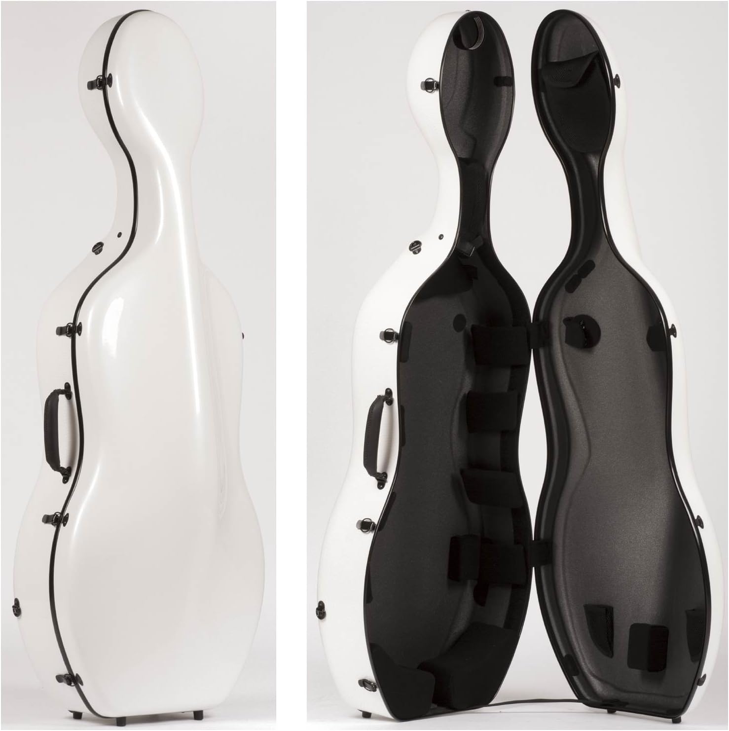 Otto Musica CC-528 Mirage White Carbon Hybrid 4/4 Cello Case