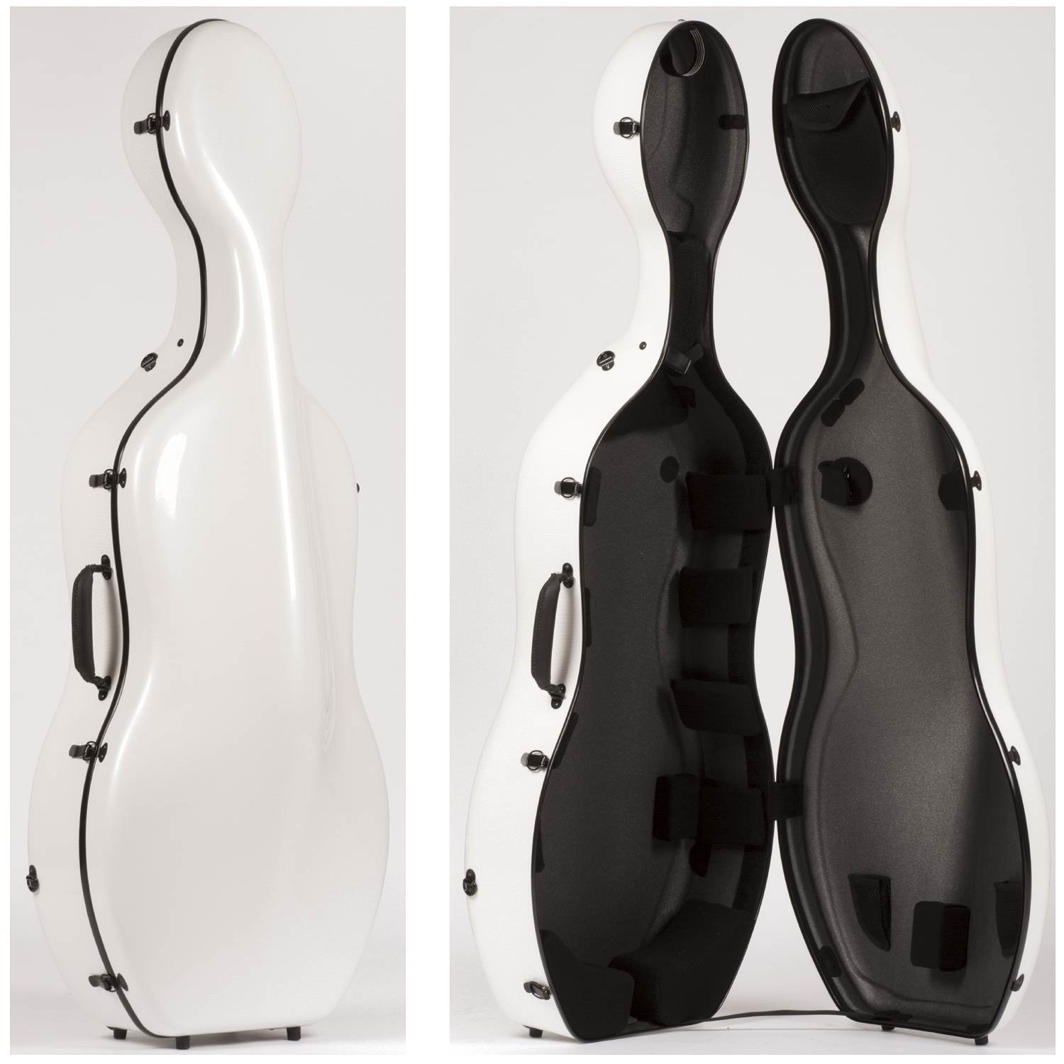 Otto Musica CC-528 Mirage White Carbon Hybrid 4/4 Cello Case