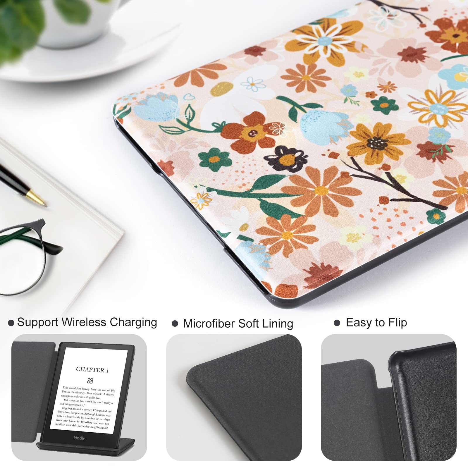 Amazon.com: CoBak Case for Kindle Paperwhite - All New PU
