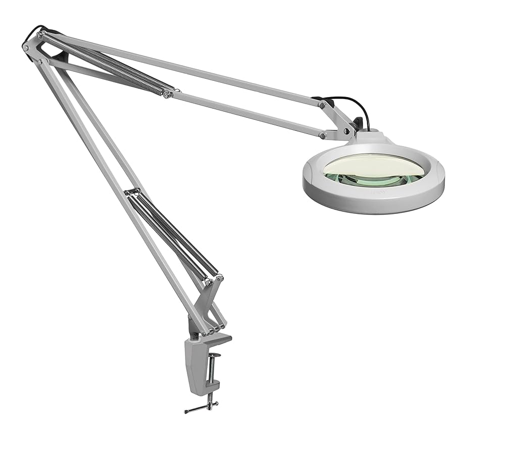 Luxo 18345LG LFM LED Illuminated Magnifier, 45
