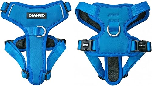 DJANGO Tahoe Arnés para perro sin tirones, arnés de neopreno duradero y cómodo para mascotas, arnés acolchado para uso diario - Arnés ajustable para