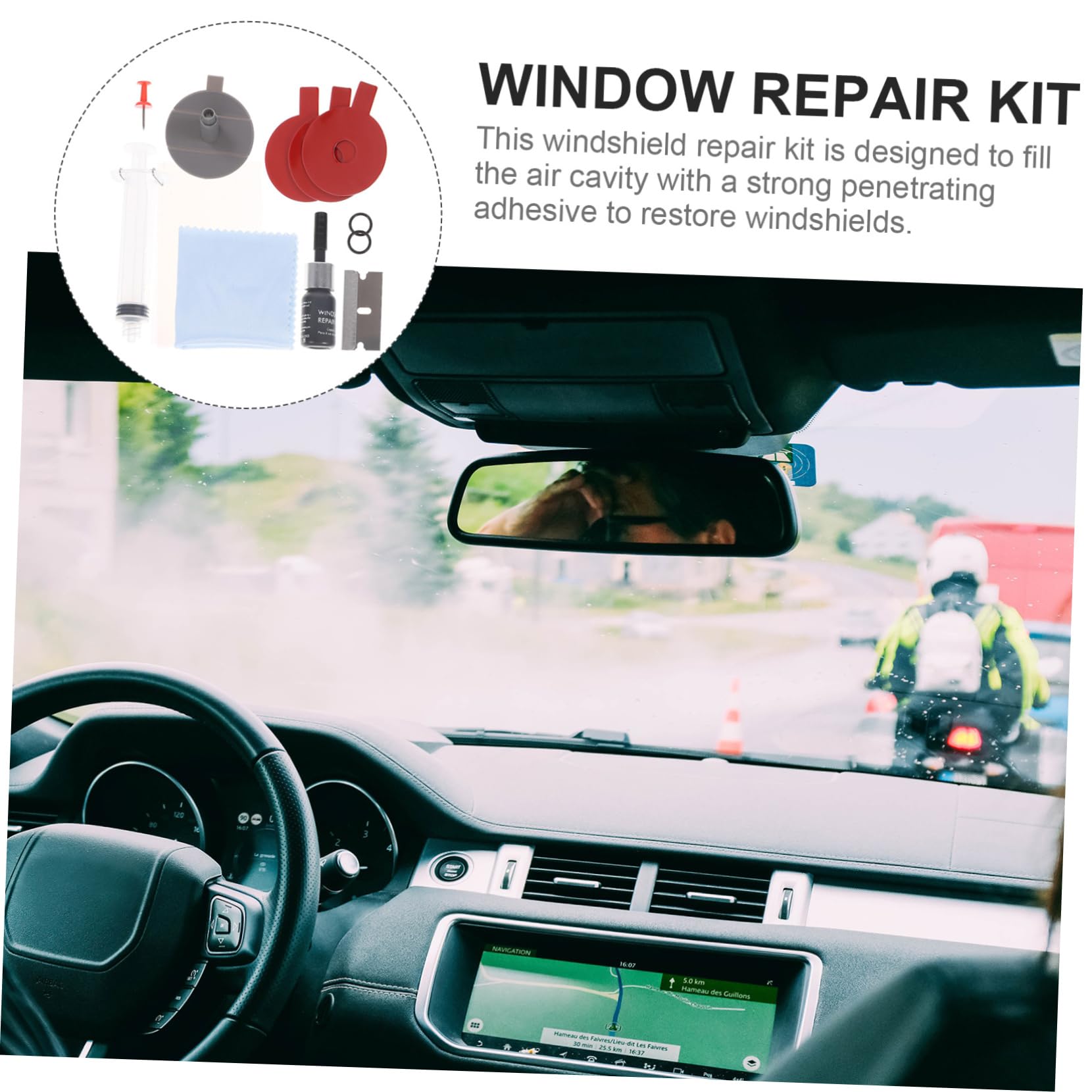 ibasenice 5sätze Windschutzscheiben-reparaturset Für Lange Einfach Zu Verwendendes Diy-kit Zur Reparatur Von Glasrissen Und Chips Und Tragbar Für Autos Geeignet