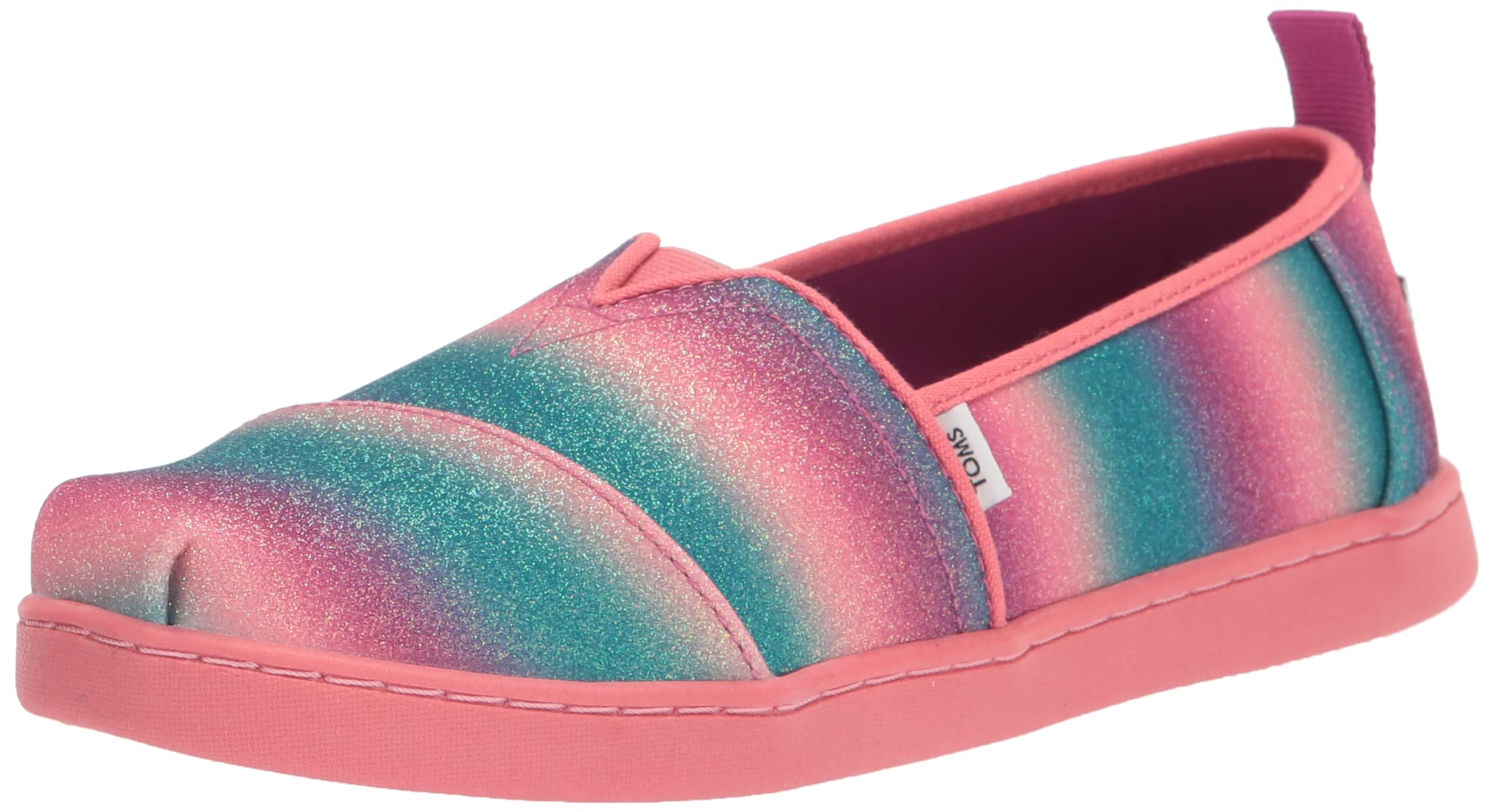 TOMS Girl's Alpargata' Loafer, Pink Dark Fuchsia, 12 UK Child
