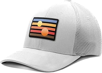 BustedTees Artistic Tatooine Patch Hat Fitted Hats - Baseball Cap for Mens & Womens Ultrafibre Breathable Mesh for Casual Wear