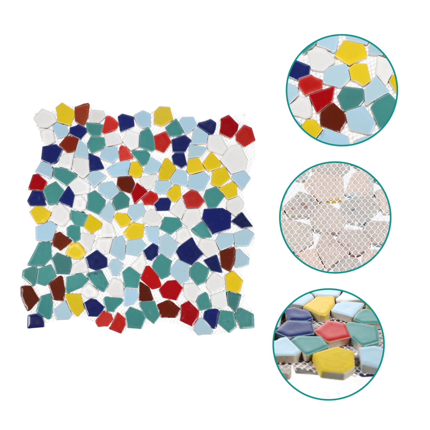 Hohopeti Teselas para Mosaicos de Cerámica, Piezas Irregulares para Manualidades Diy, Bordes Uniformes, Decoración del Hogar y Arte