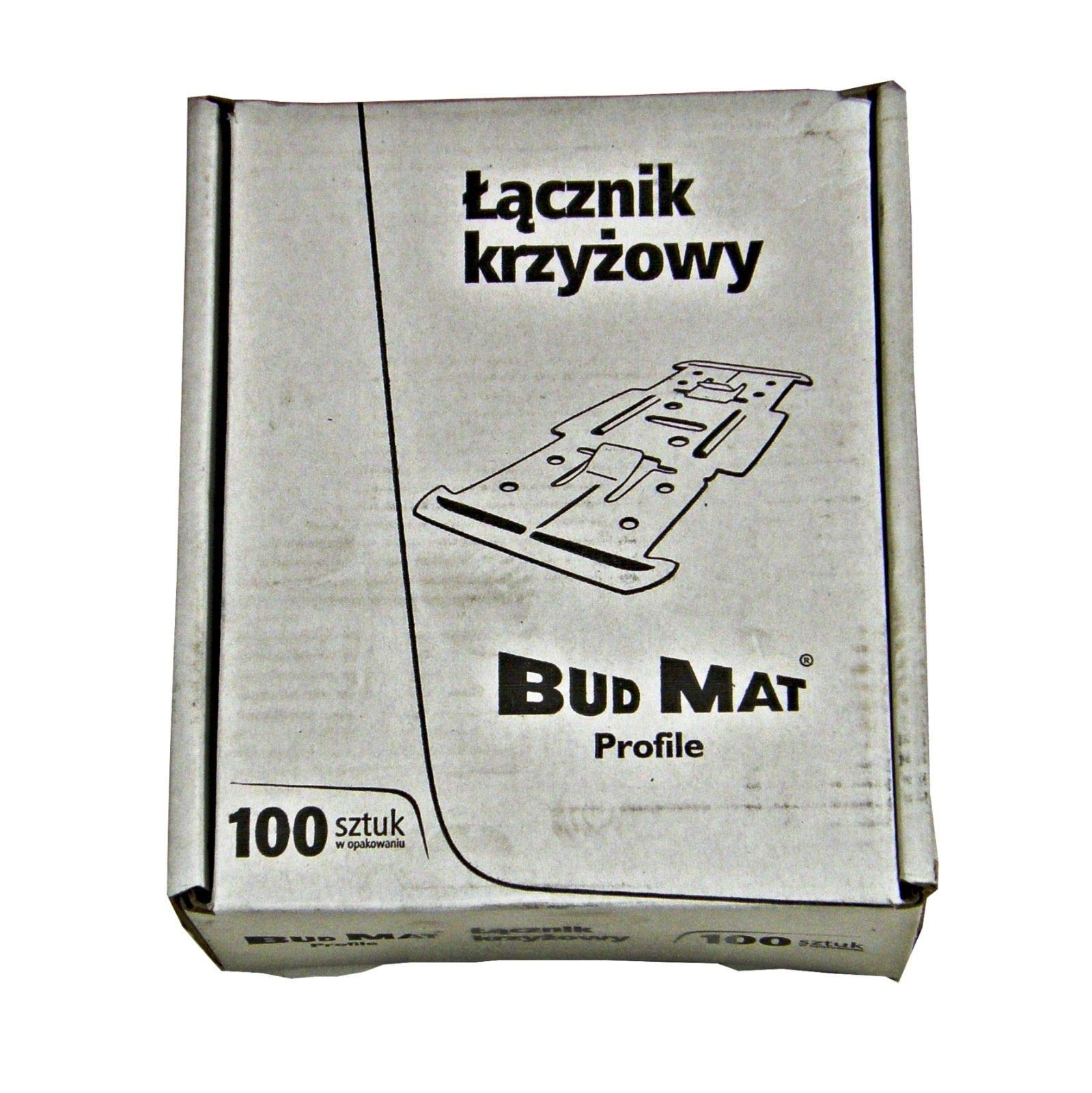 100 conectores en cruz de 0,8 mm para perfiles de techo CD 60/27 perfil drywall Q1