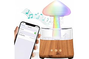 Rain Cloud Humidifier with Bluetooth Speaker, Aromatherapy Diffuser and Rainfall Sounds