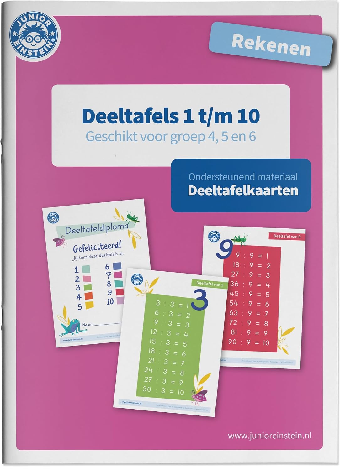 rekenen geschikt voor groep 4, 5 en 6 (Deeltafelkaarten 1 t/m 10: Ondersteunend materiaal Deeltafelkaarten) (Dutch Edition)      Paperback – May 6, 2019
