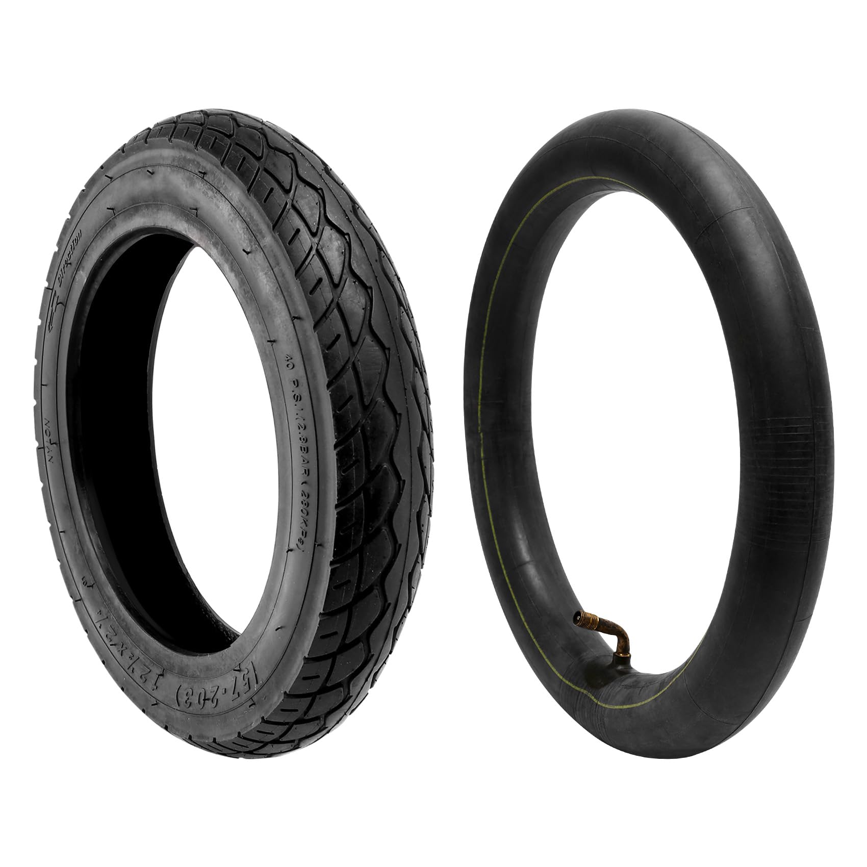 12 1/2X2 1/4 Pneu de Voiture à Batterie 57-203 Pneu Intérieur et Extérieur pour Chaise Roulante 62-203 Pneu à Air