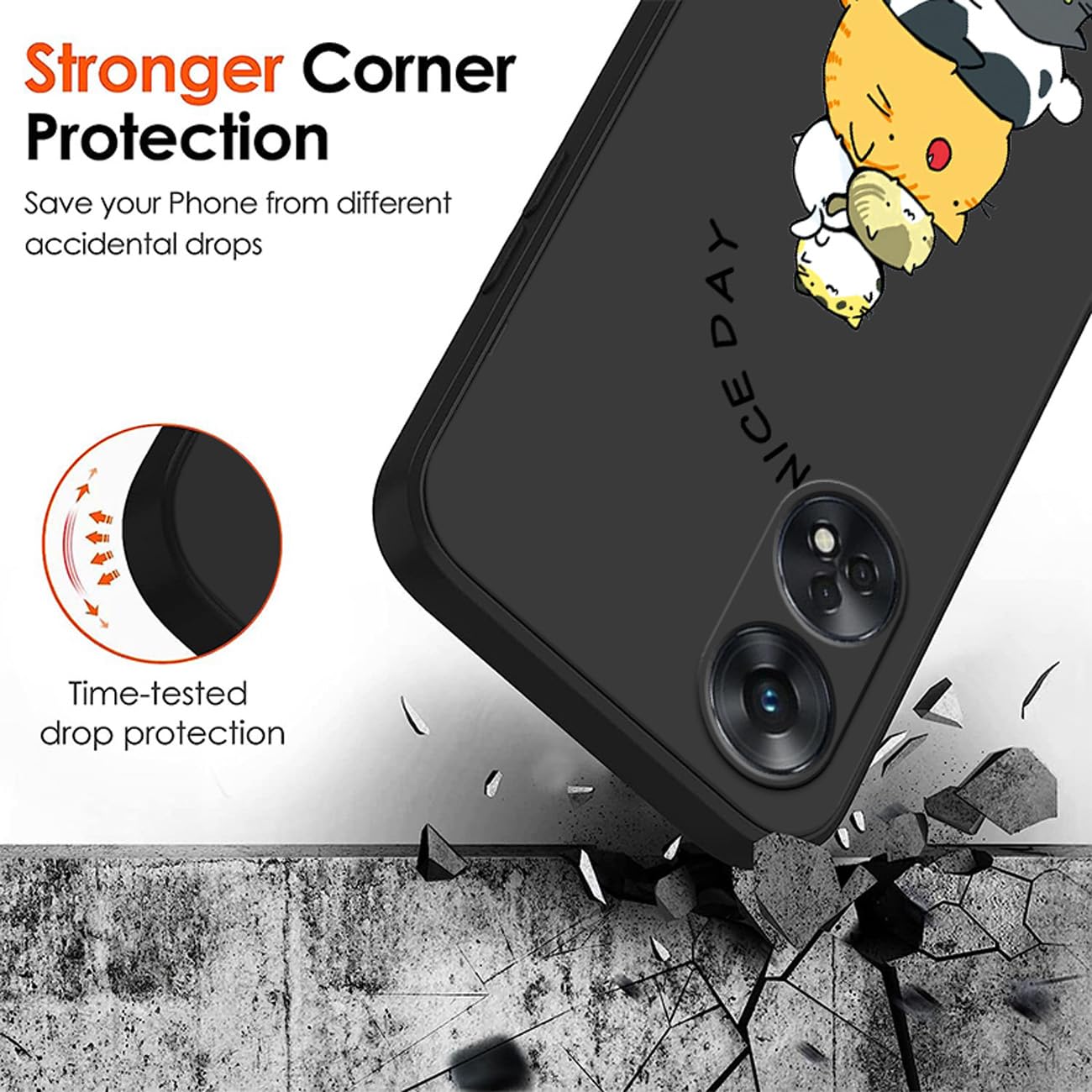 Custodia In Silicone Per OPPO Reno 8T 4G - Design Pneumatico, Stampa UV, Protezione Antiurto - Foto 6