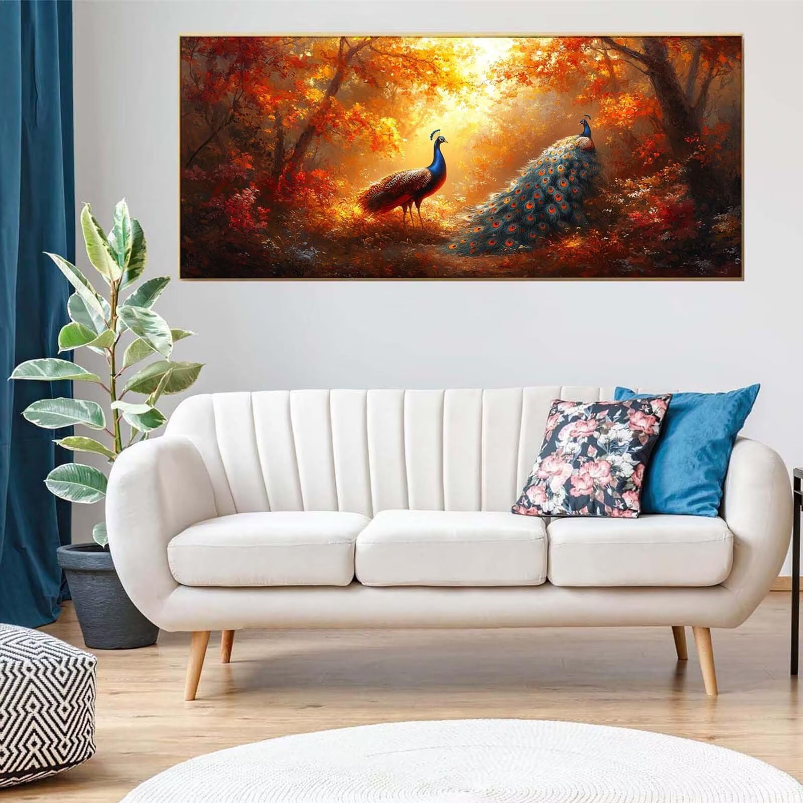 Zestaw do malowania diamentami 5D, diamentowe malarstwo paw las, duży rozmiar 80 x 160 cm, mozaiki do haftu krzyżykowego, dekoracje świąteczne do domu, prezent dla kobiet Z-267
