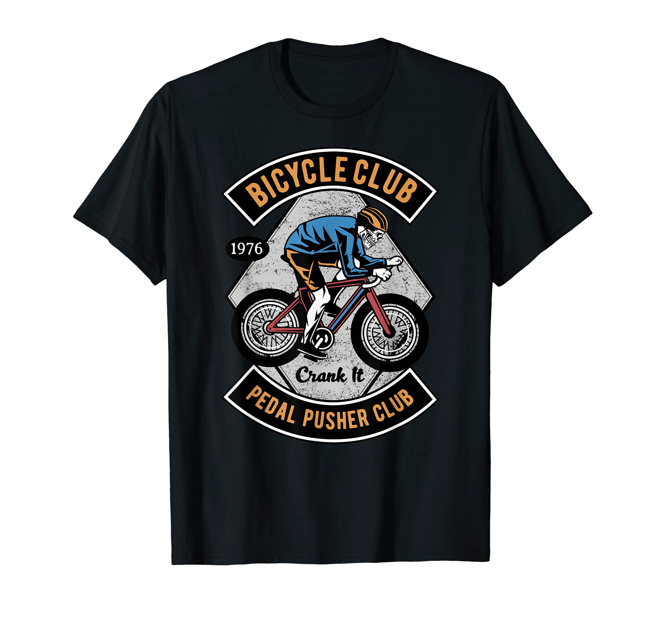 Pedal PushersCycling Skull - Bicycle Pedal Pushers Club T-Shirt