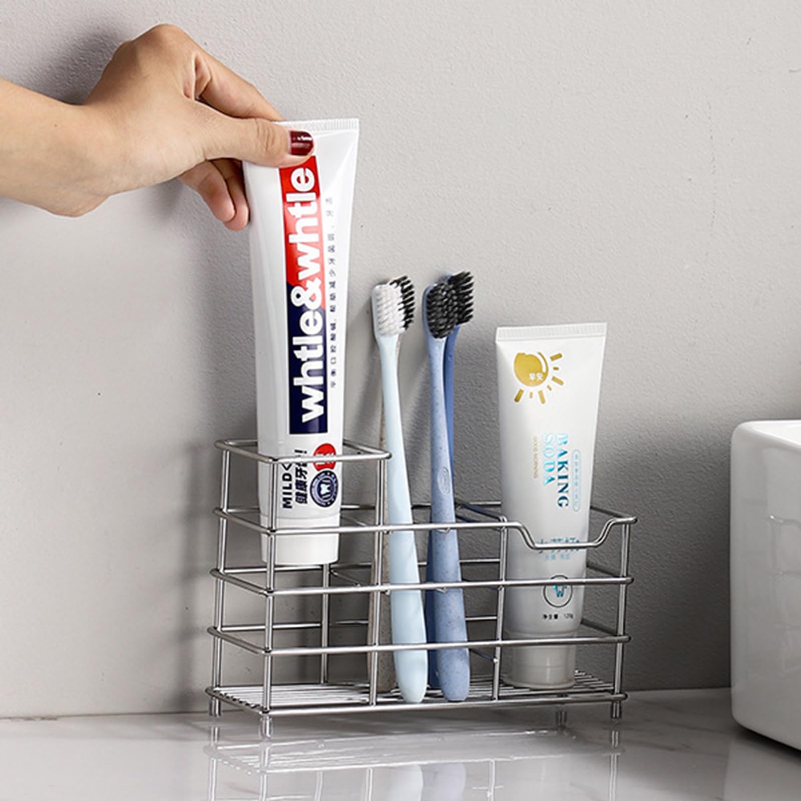 Amazon｜歯ブラシスタンド ステンレス 置き型 歯ブラシホルダー