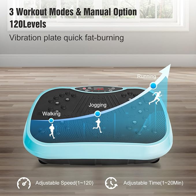 Máquina de ejercicios con plataforma vibratoria y bandas resistentes miniatura 4