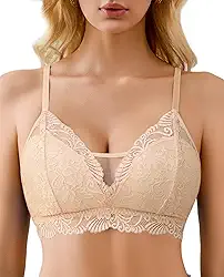 Sutiã de renda sem aro sutiã sexy fino sem forro nadador balconette sutiã diário macio