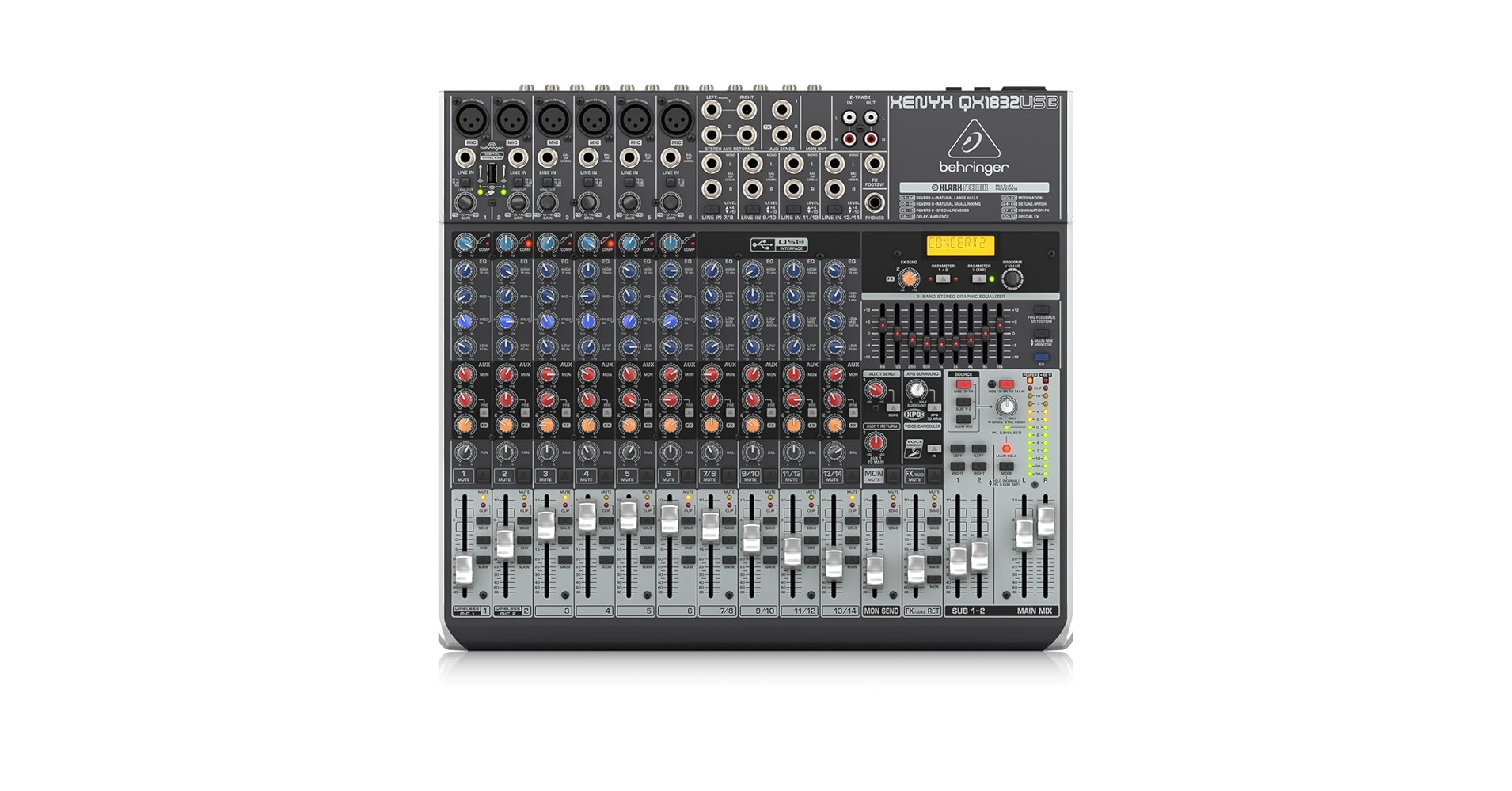 Amazon.com: Behringer XENYX QX1832USB Premium 18-Input 3/2