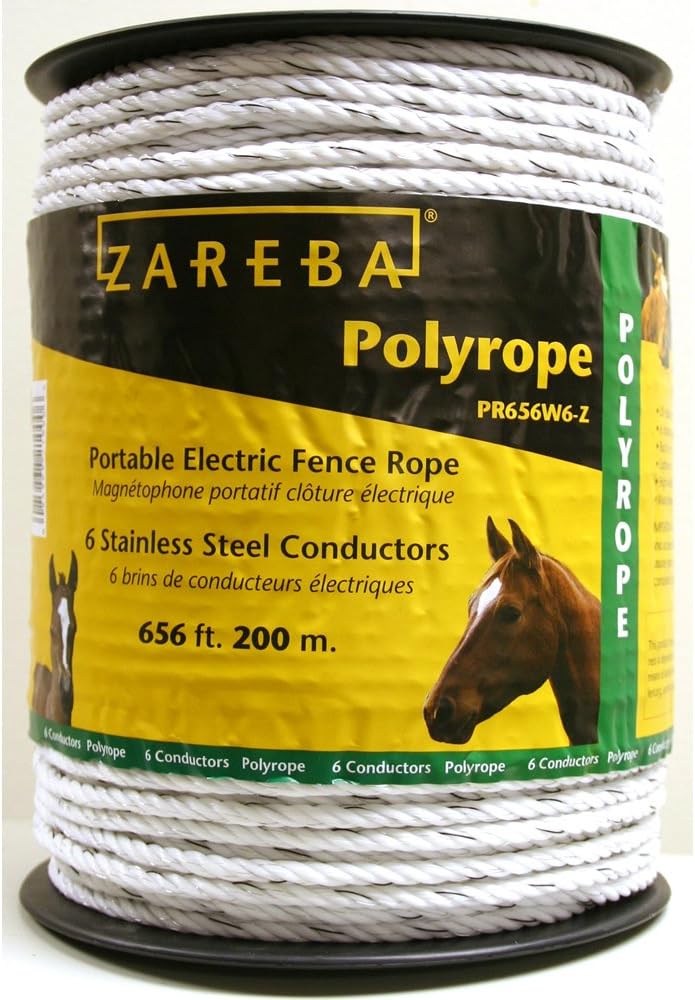 Amazon.com : Zareba HDR656WA-Z 656 feet of 8mm Electric Fencing Heavy ...