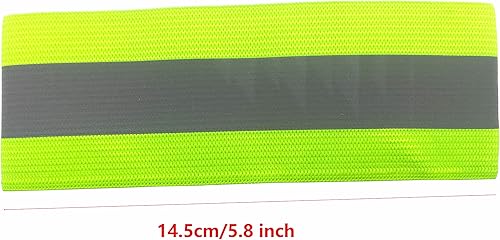 Miniatura 2 de Halokny Paquete de 4 correas reflectoras de seguridad, bandas reflectantes para brazos, tobillos, piernas y muñecas, para correr, caminar por la