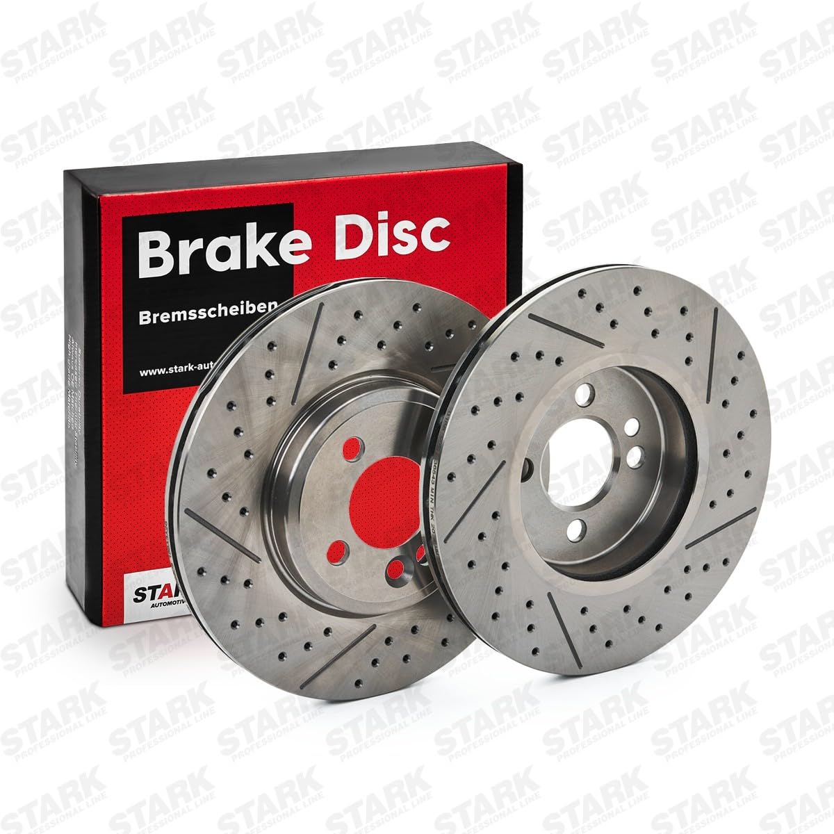 STARK SKBD-0023029 2x Disco freno Anteriore senza viti/bulloni Compatibilità con MINI Hatchback R56