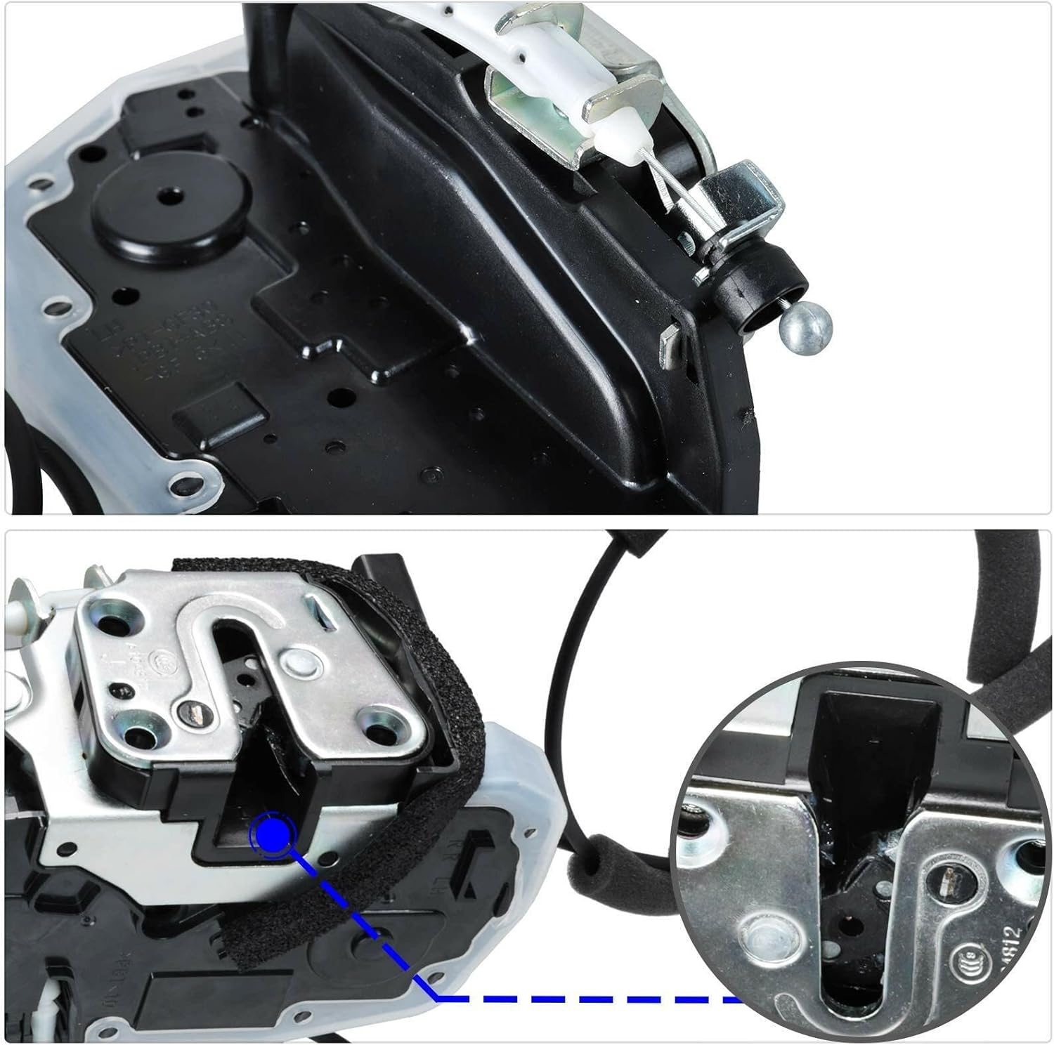 Power Door Lock Actuator Fits for 2011-2017 Nissan Juke (Front Left/Driver Door), Replaces OEM 80501-1KM0A, 80501-1KM1A, 72248