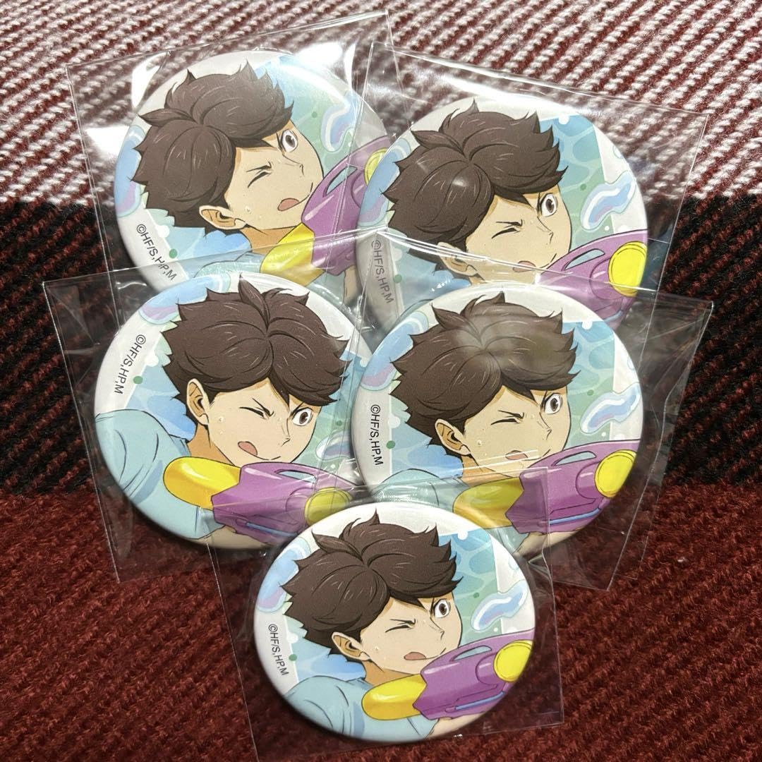 水遊び　ハイキュー　及川　缶バッジ 及川徹 65mm缶バッジ Ver.2.0 [ハイキュー!!] | キャラクター