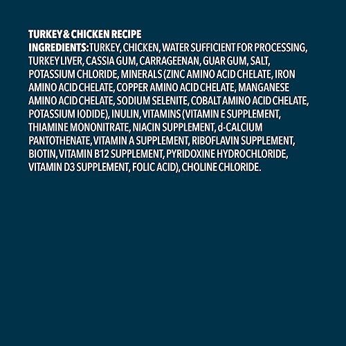 Miniatura 5 de Marca Tienda  Wag Paté de comida húmeda para perros (carne de res y pollo, pavo y pollo), hecho con ingredientes naturales, latas de 12.5 onzas