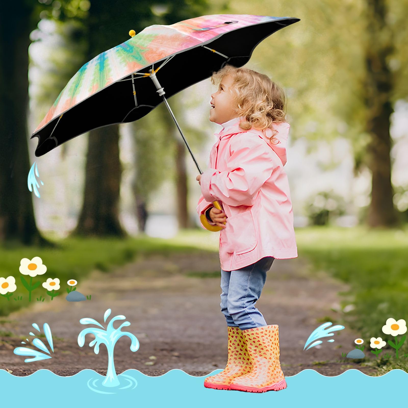 GuoChe Parapluie léger avec cadre antirouille