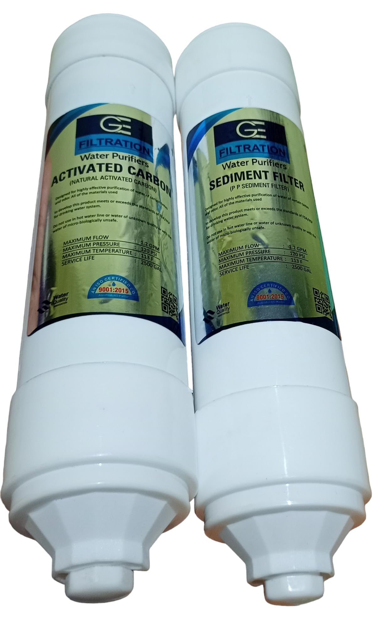 GE Carbon and Sediment Filter Set, Compatible with RO Water Filters-image-23