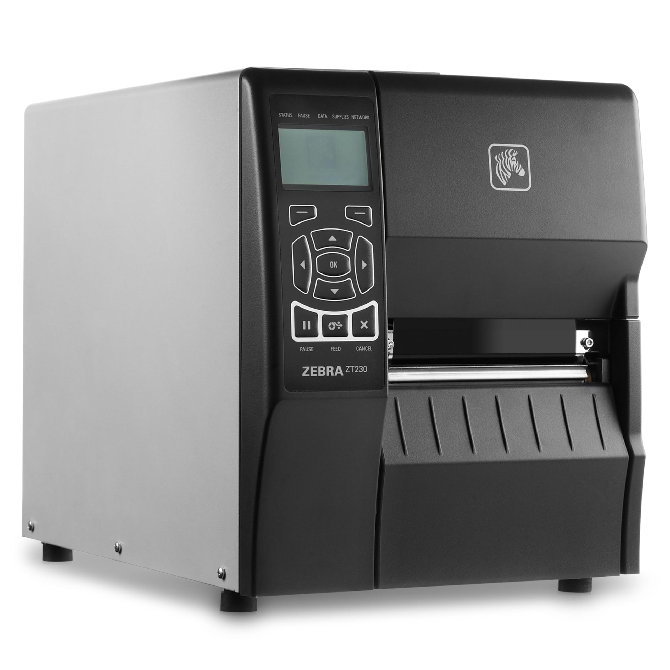 Zebra ZT230 Thermal Industrial Printer 4"| 203 DPI | No Ink Required | Auto Peel Labels | USB, Serial, Ethernet | LCD Screen | 1 Year Warranty |