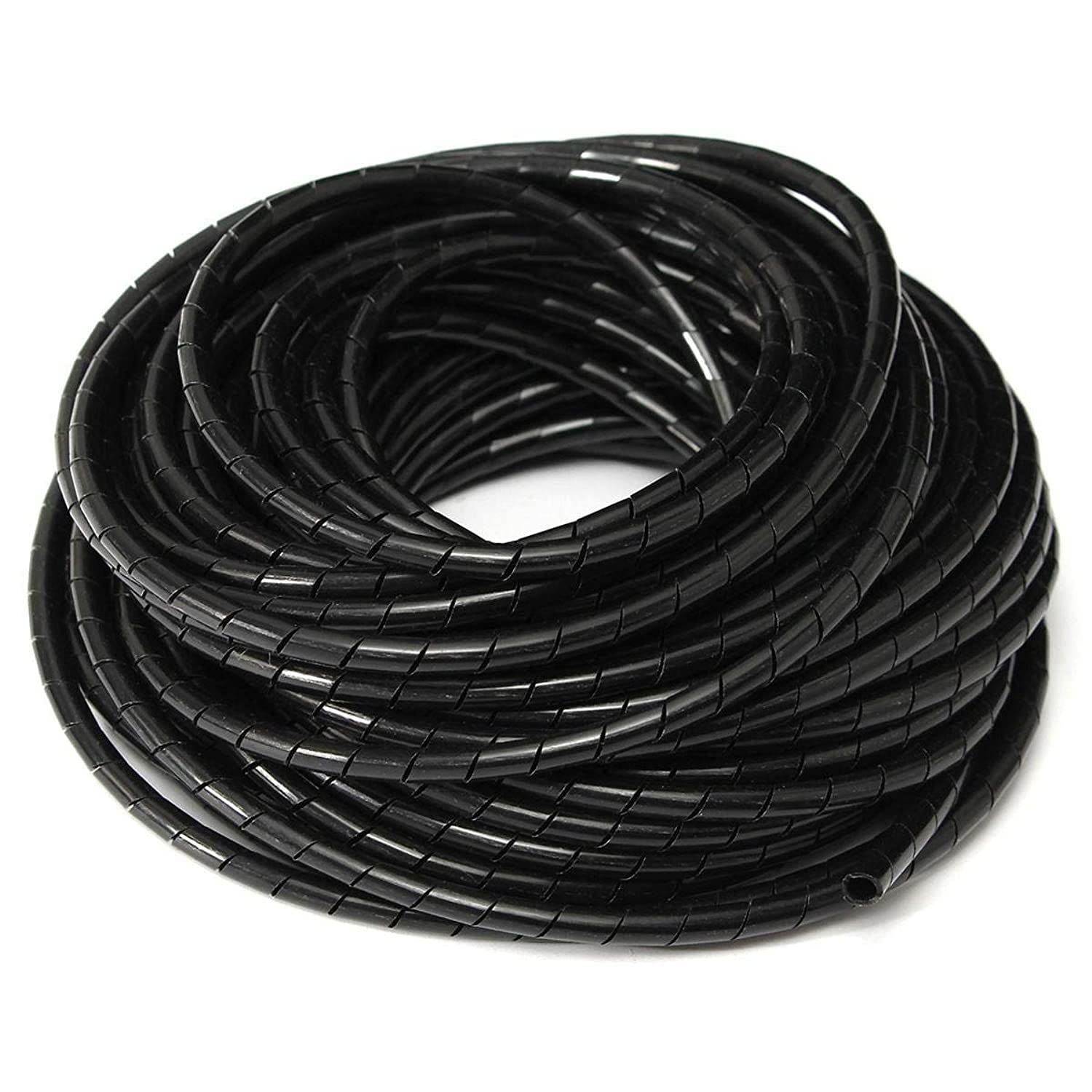 Polyethylene Spiral Wire Cover (19mm x 10m, Black)