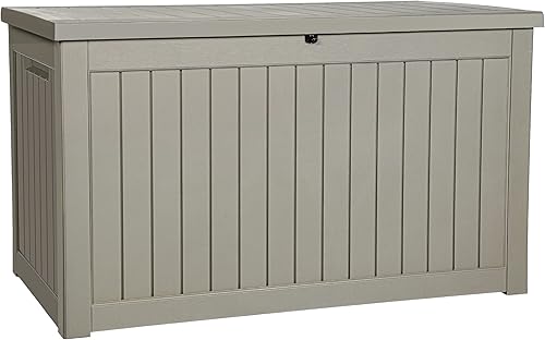 YITAHOME XXL - Caja grande de almacenamiento para exteriores de 230 galones para muebles de patio, cojines de exterior, herramientas de jardín y