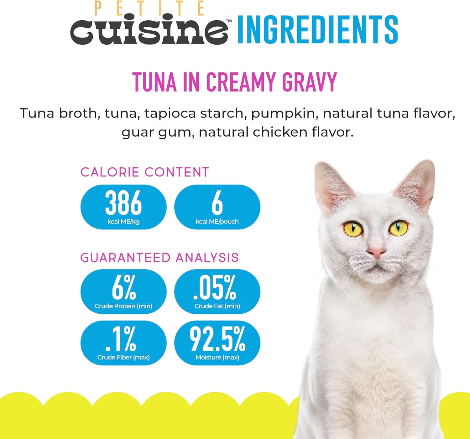 PETITE CUISINE Lickables Wet Cat Food, Tuna in Creamy Gravy, 2 oz. Pouch (12 Count)