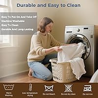 Vista 8 de Protector de colchón Queen con cremallera, 6 lados, impermeable, tamaño Queen, 9 pulgadas, funda de resorte de caja de bajo perfil